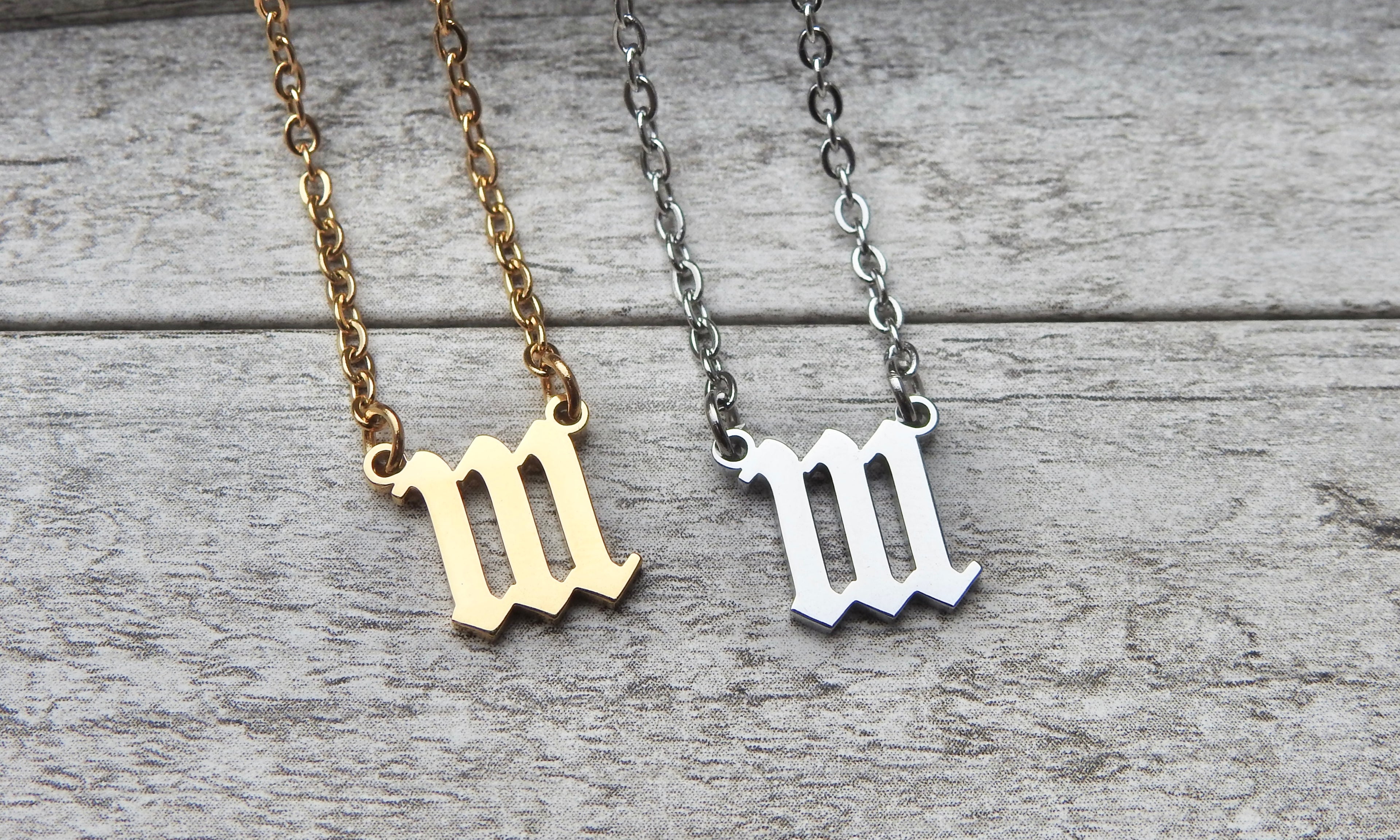 111 Angel Number Necklace- For Manifestation & New Beginnings - Mindful Intentions