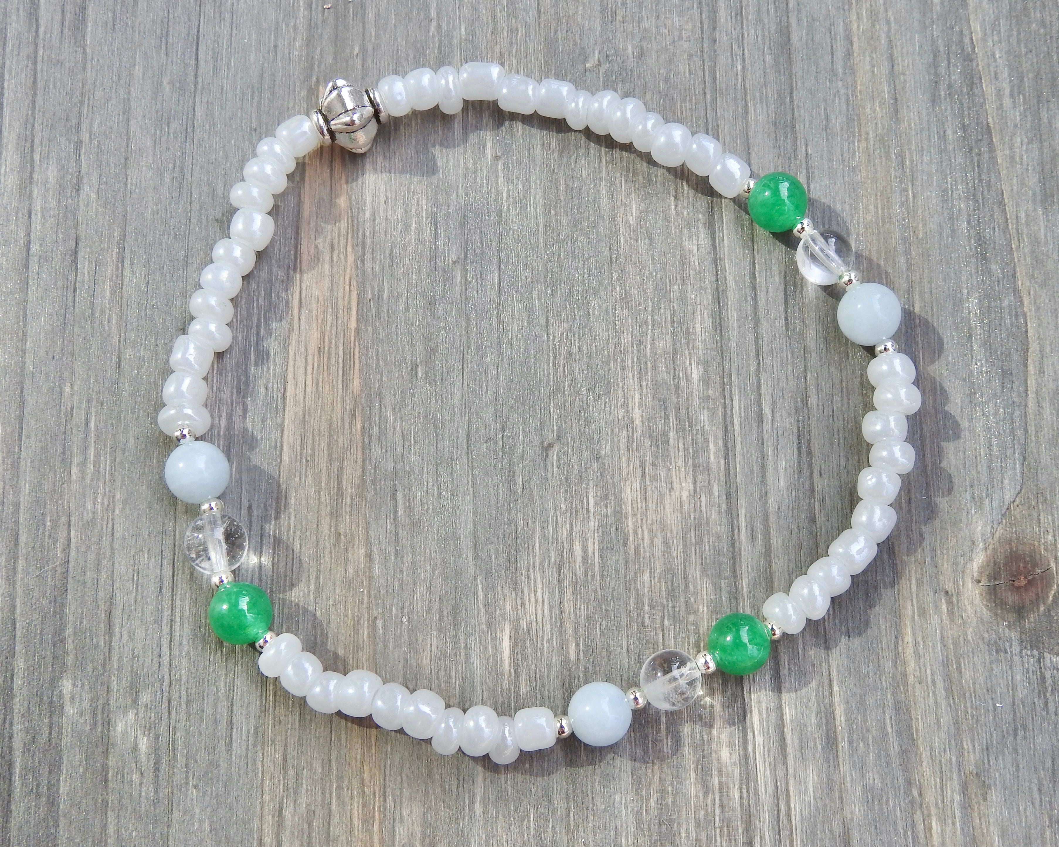 Gemini Zodiac Anklet- Beaded Anklet - Mindful Intentions