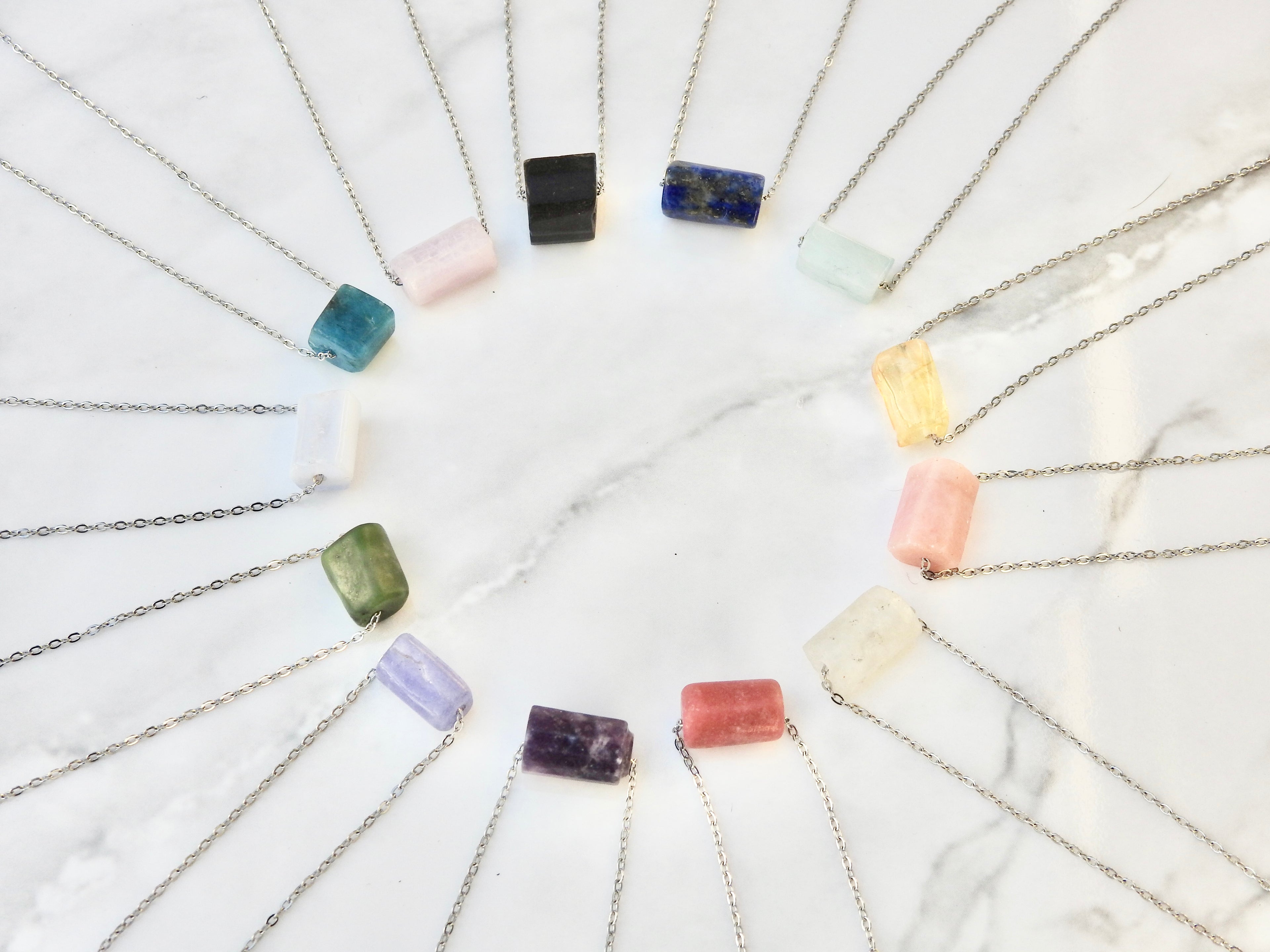 Thulite Necklace- Stone of New Habits & Healing the Past - Mindful Intentions