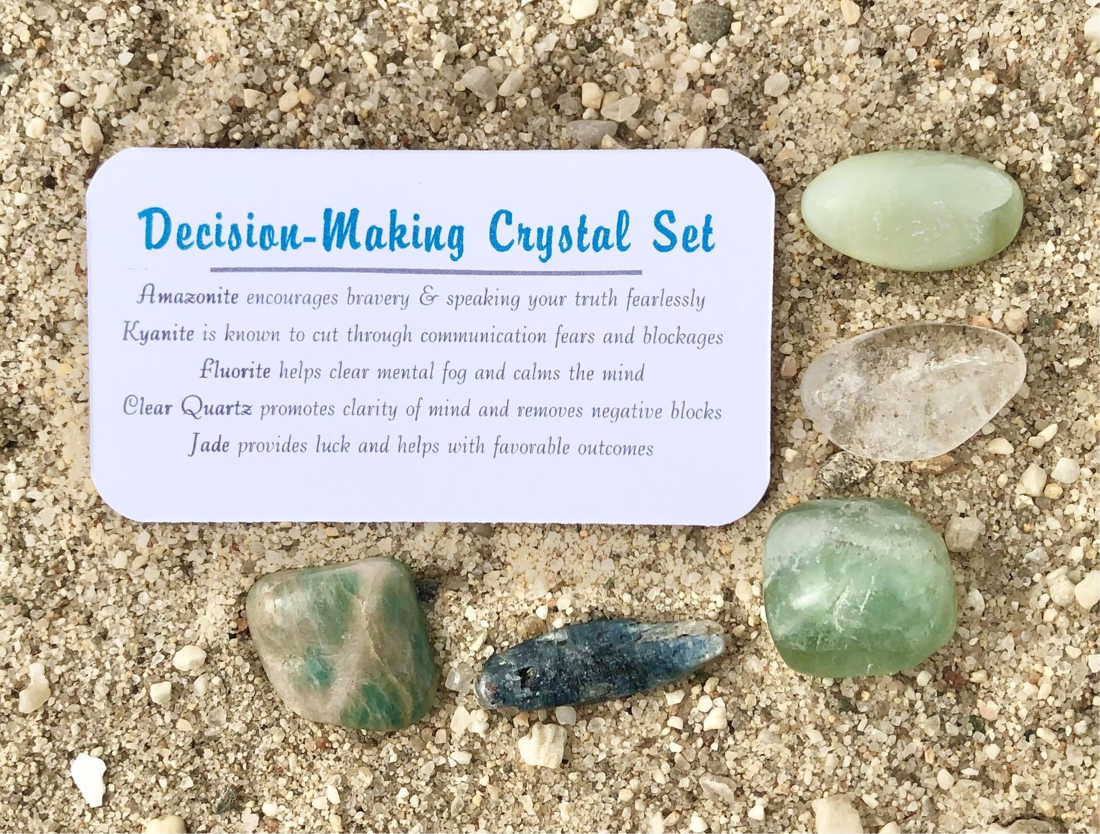 Decision Making Crystal Jar Set - Mindful Intentions