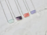 Aquamarine Necklace- Stone of Peace & Forward Movement - Mindful Intentions
