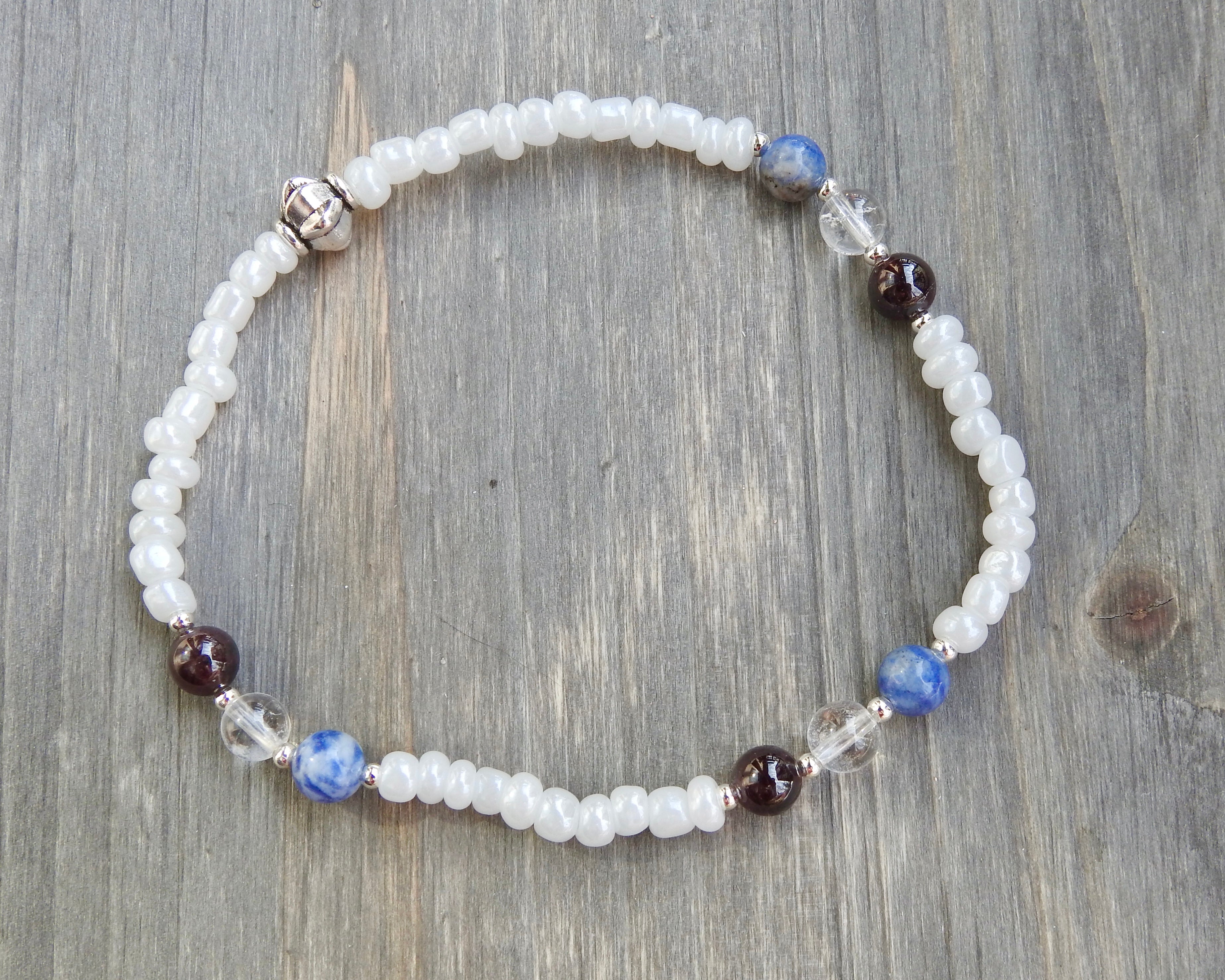 Capricorn Anklet - Zodiac Beaded Anklet - Mindful Intentions