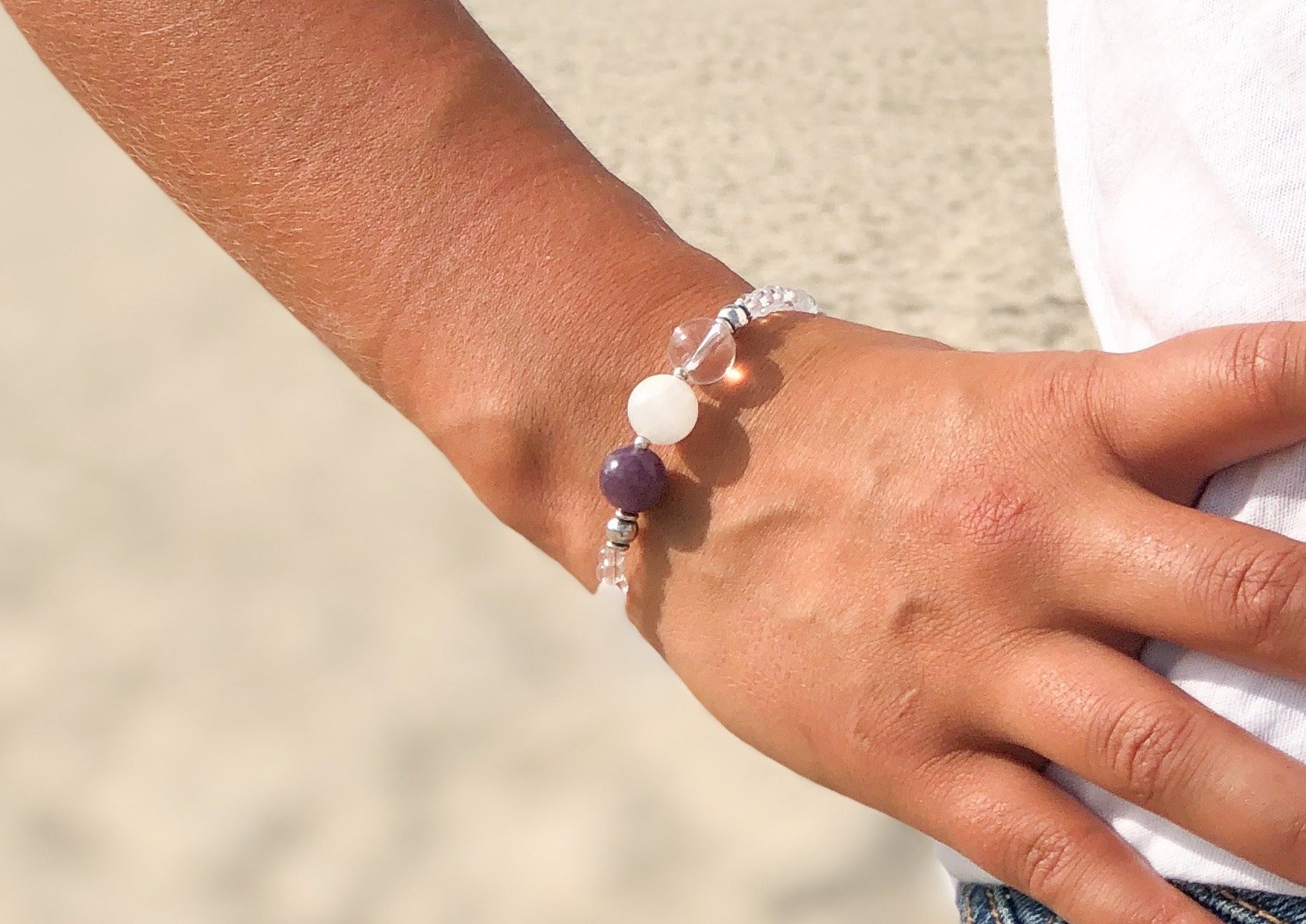 Crown Chakra Bracelet- For Divine Guidance & Universal Connection - Mindful Intentions