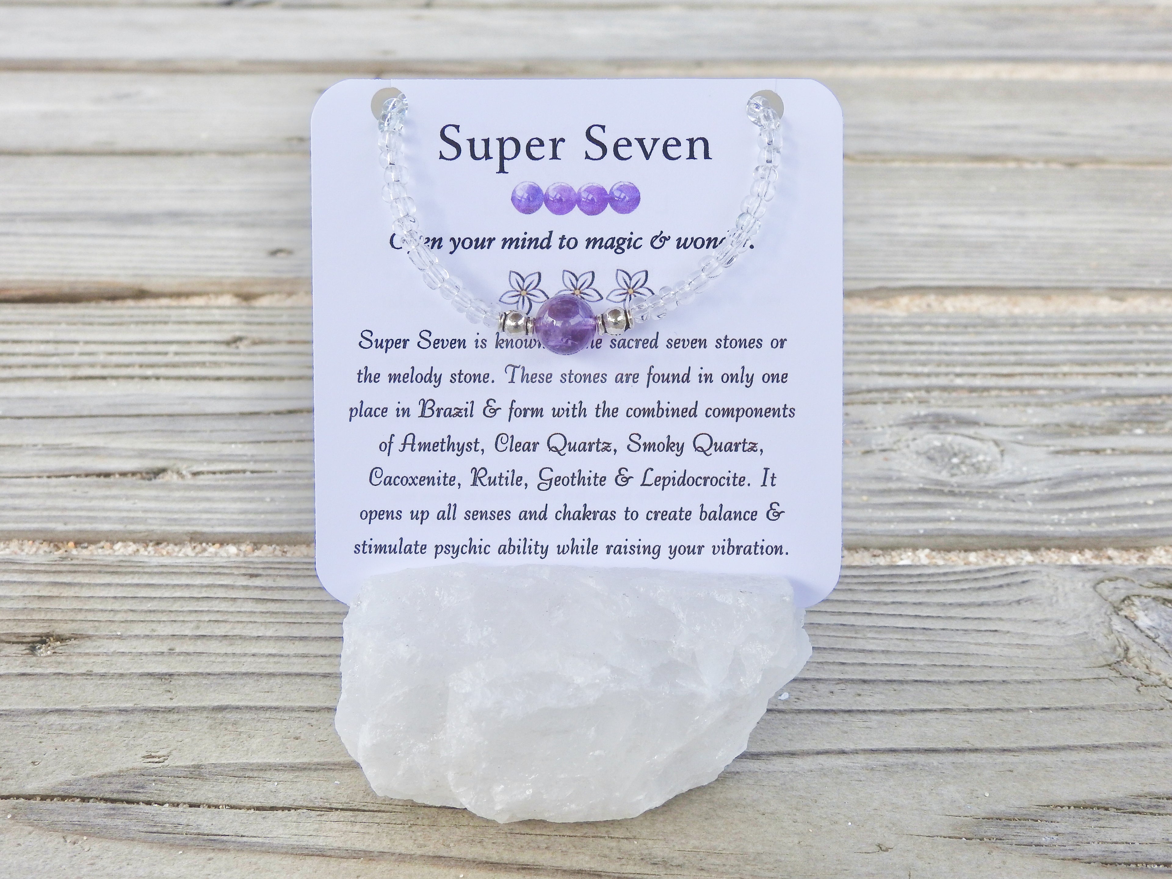 Super Seven Bracelet- For Manifestation & Raising Vibration - Mindful Intentions
