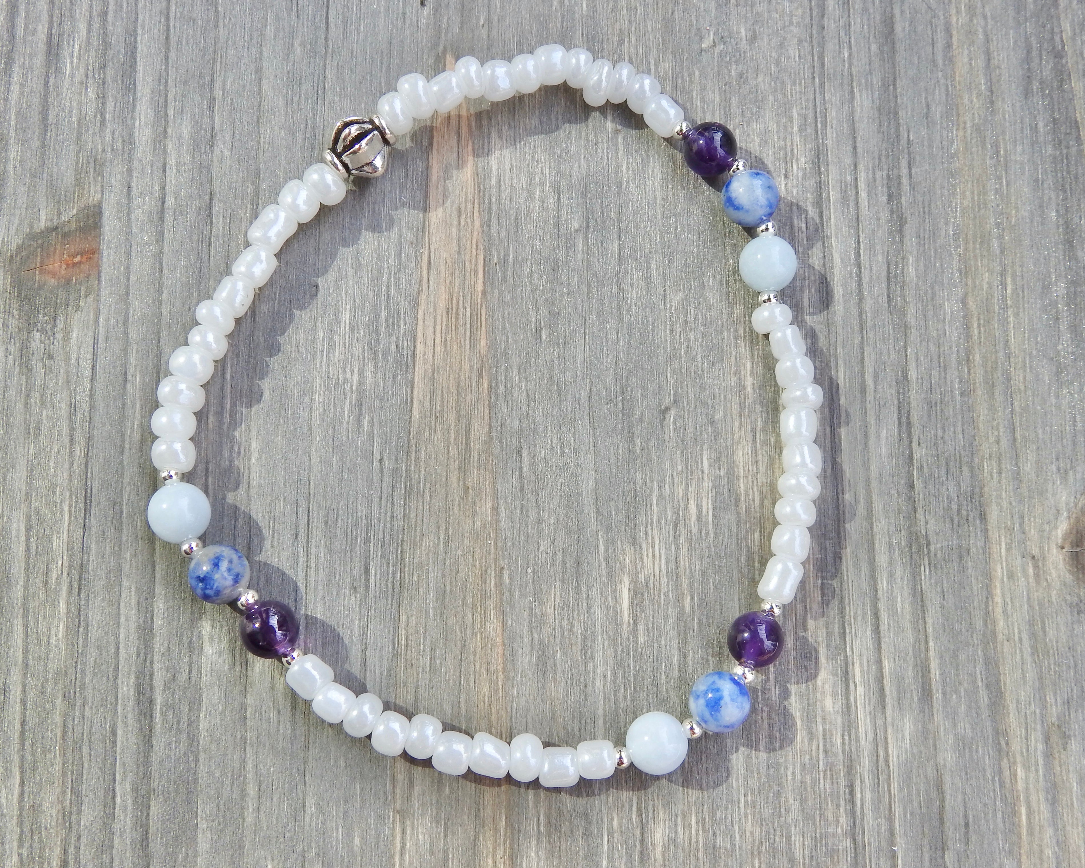 Pisces Zodiac Anklet - Beaded Anklet - Mindful Intentions