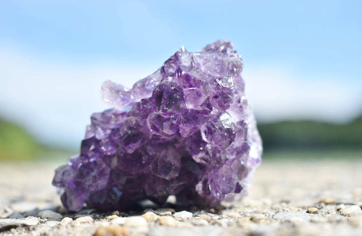 Raw Amethyst Crystal- Stone of Intuition, Protection, & Sleep - Mindful Intentions