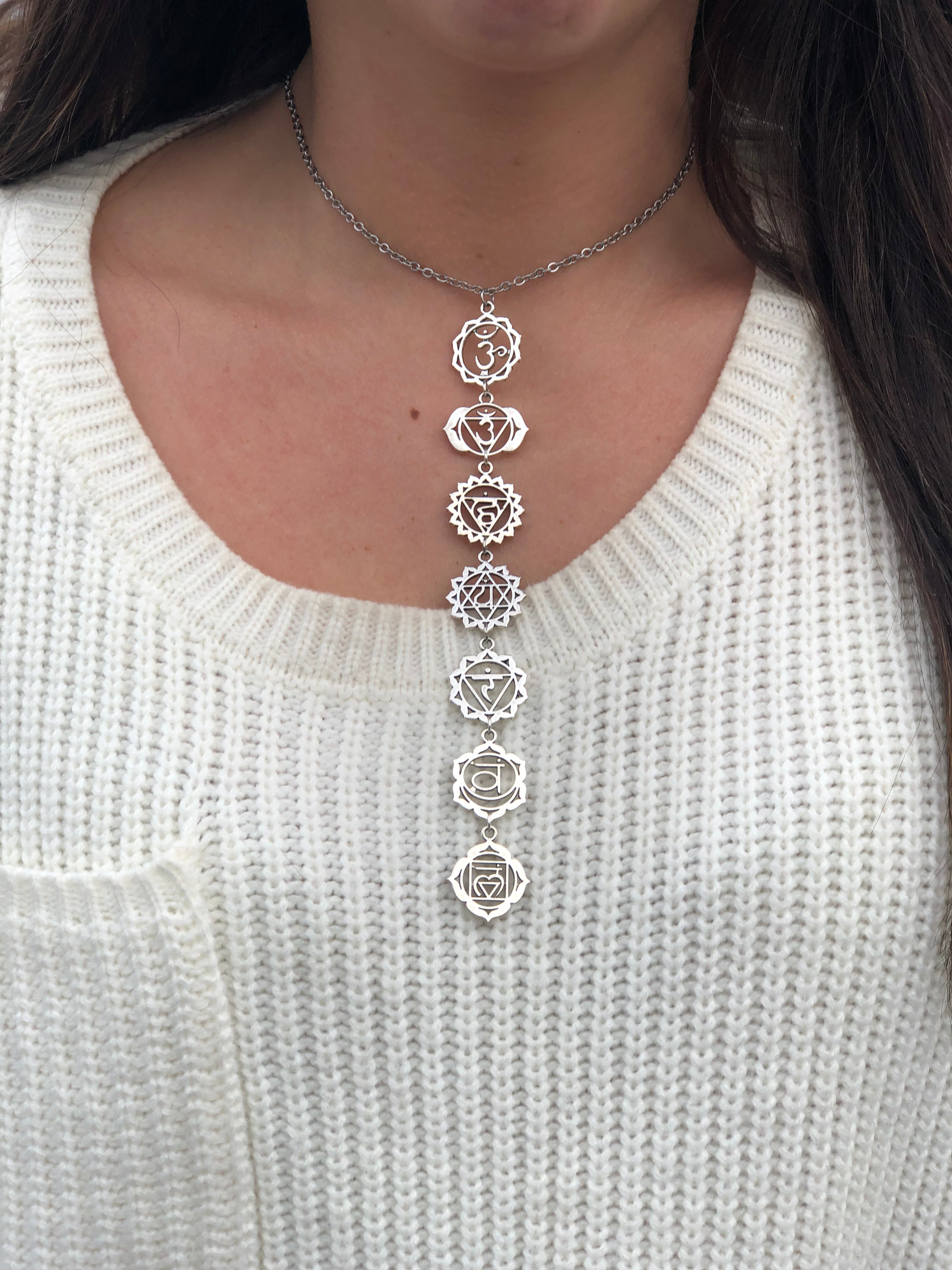 7 Chakra Symbol Necklace - Mindful Intentions