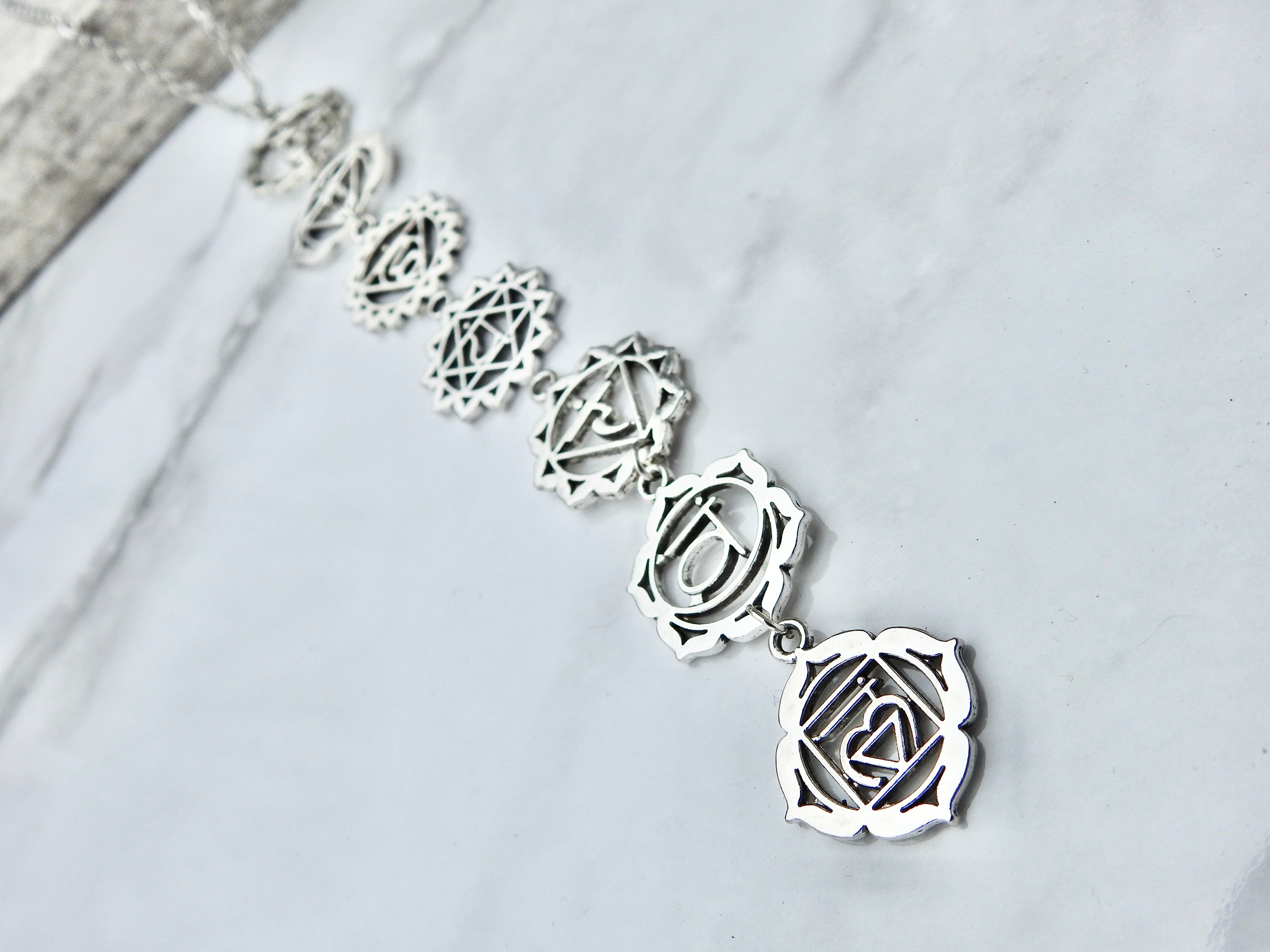 7 Chakra Symbol Necklace - Mindful Intentions