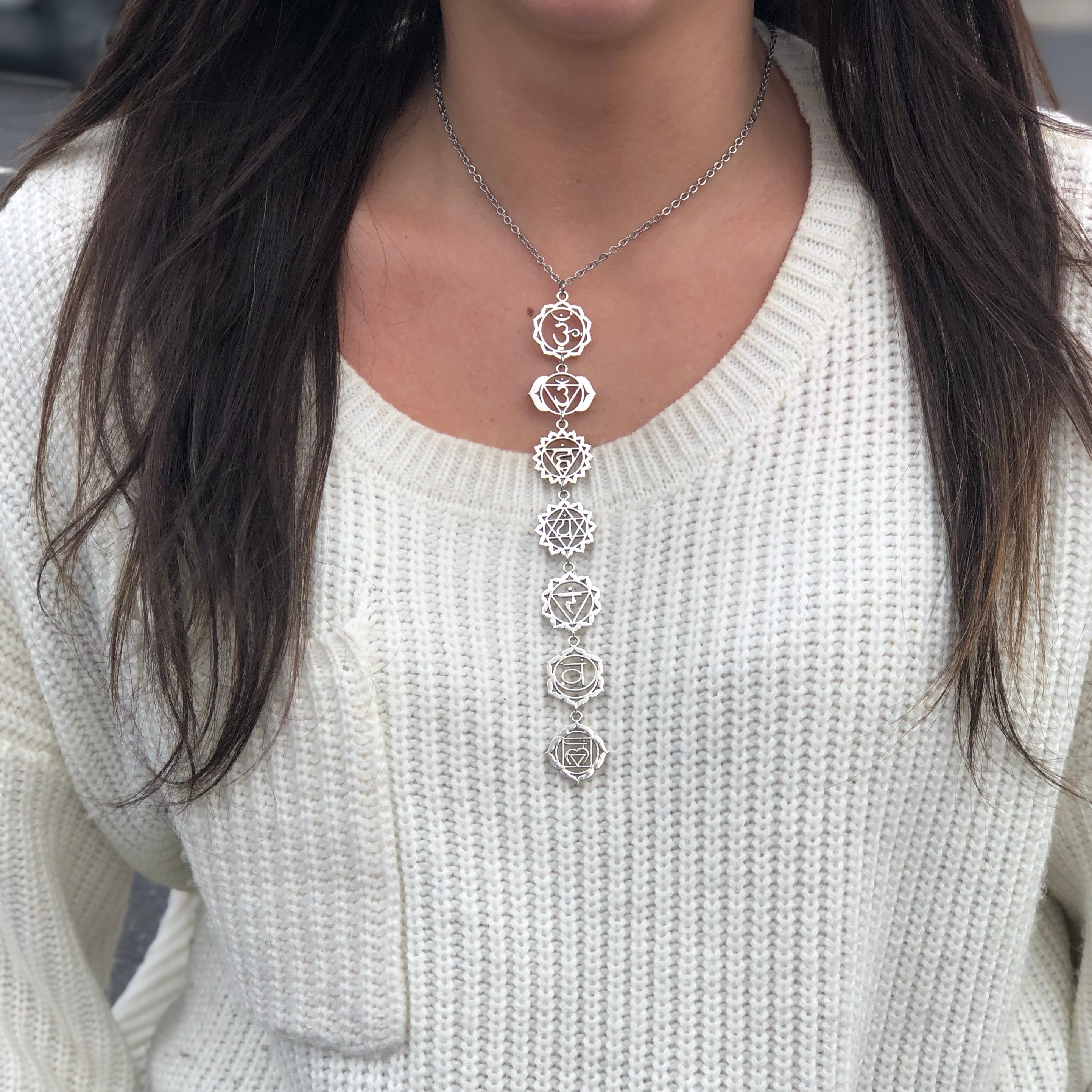 7 Chakra Symbol Necklace - Mindful Intentions