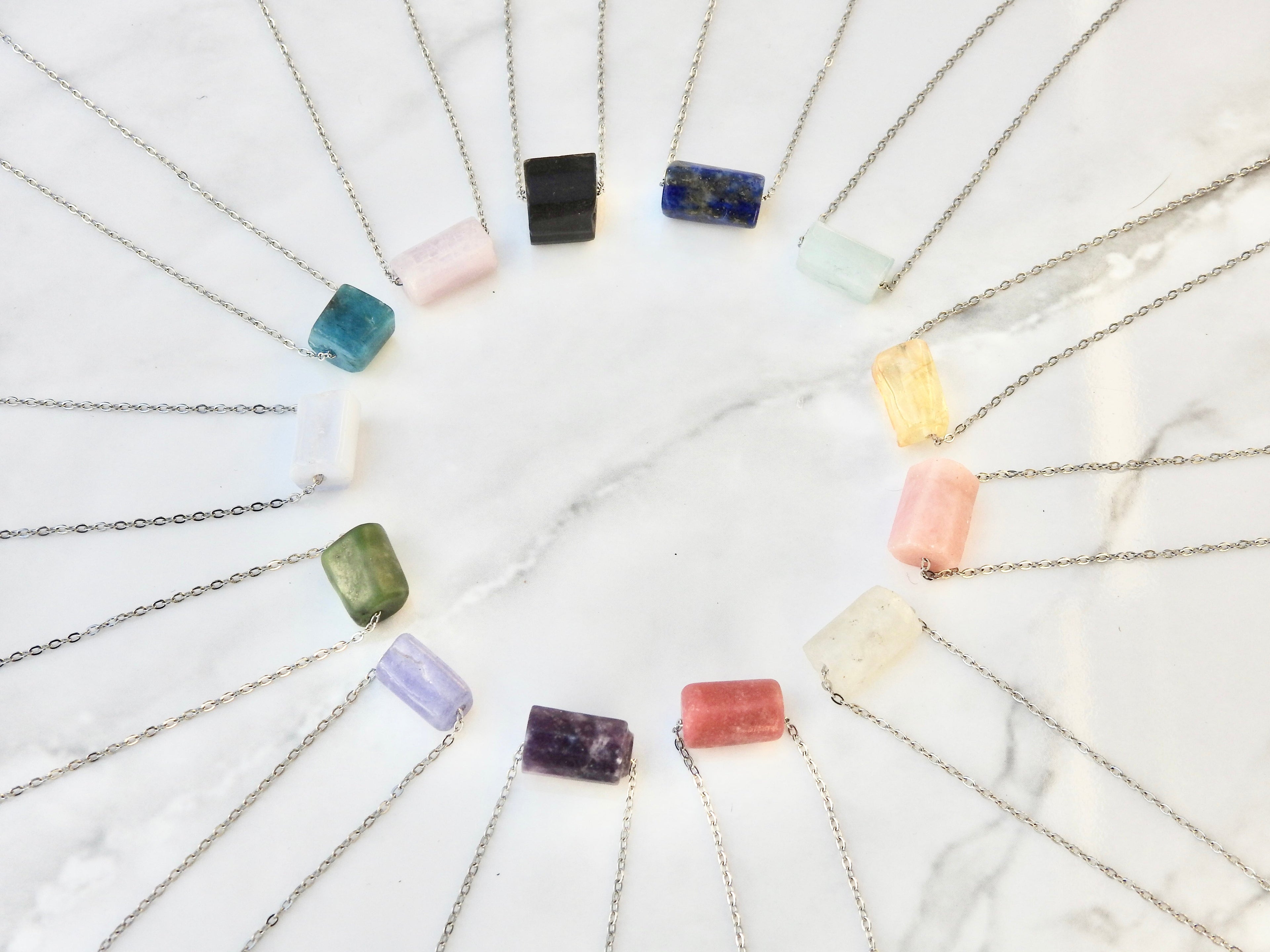 Tourmaline Necklace- Stone of Protection & Grounding - Mindful Intentions